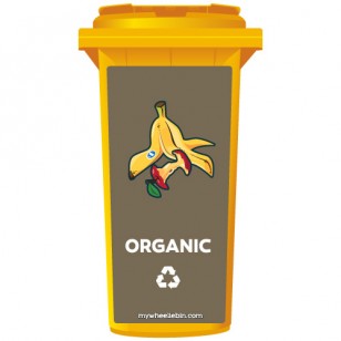 Organic Recycling Wheelie Bin Sticker Panel